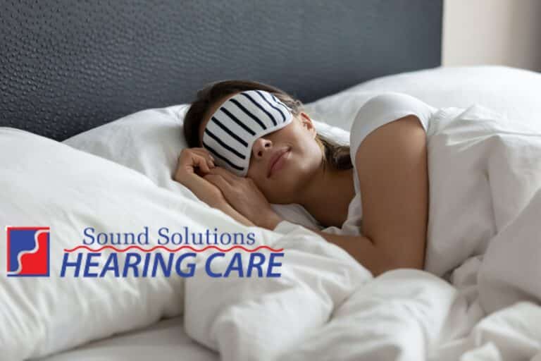 woman sleeping with eye mask on